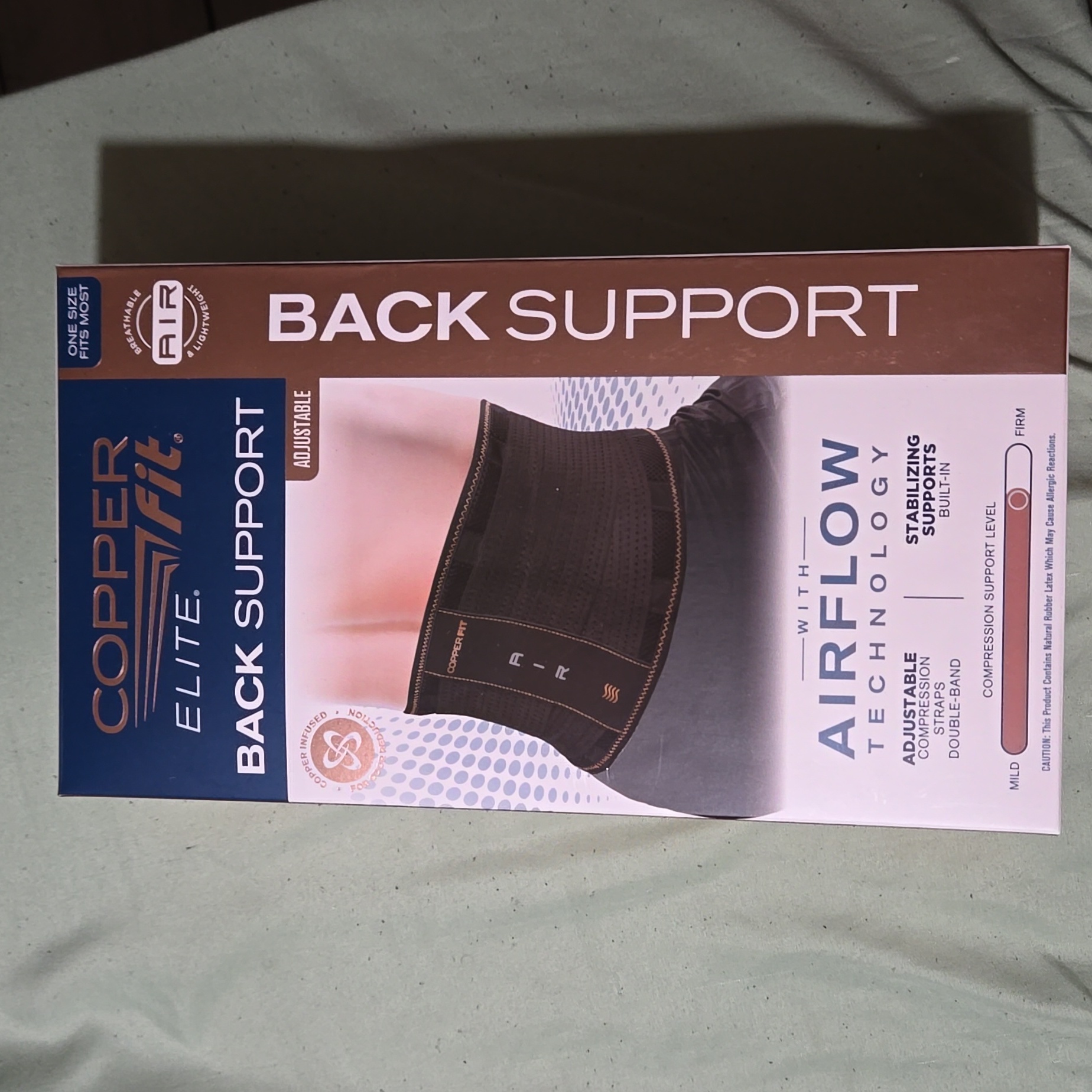Cooper Fit Back Support Brace W Airflow Technology